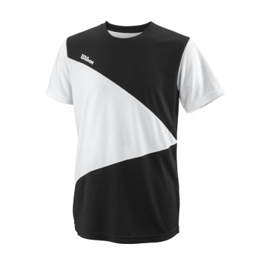 Wilson Tennis Tshirt Team II Triangle Crew black/white Boys